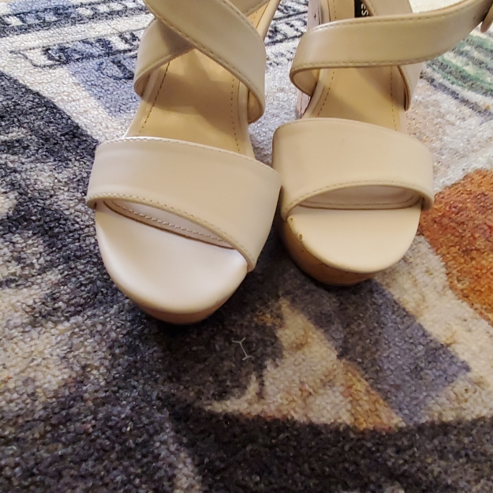 Nine West Shoe s | Nine West Wedge Sandal Sz 8 - Picture 5 of 7